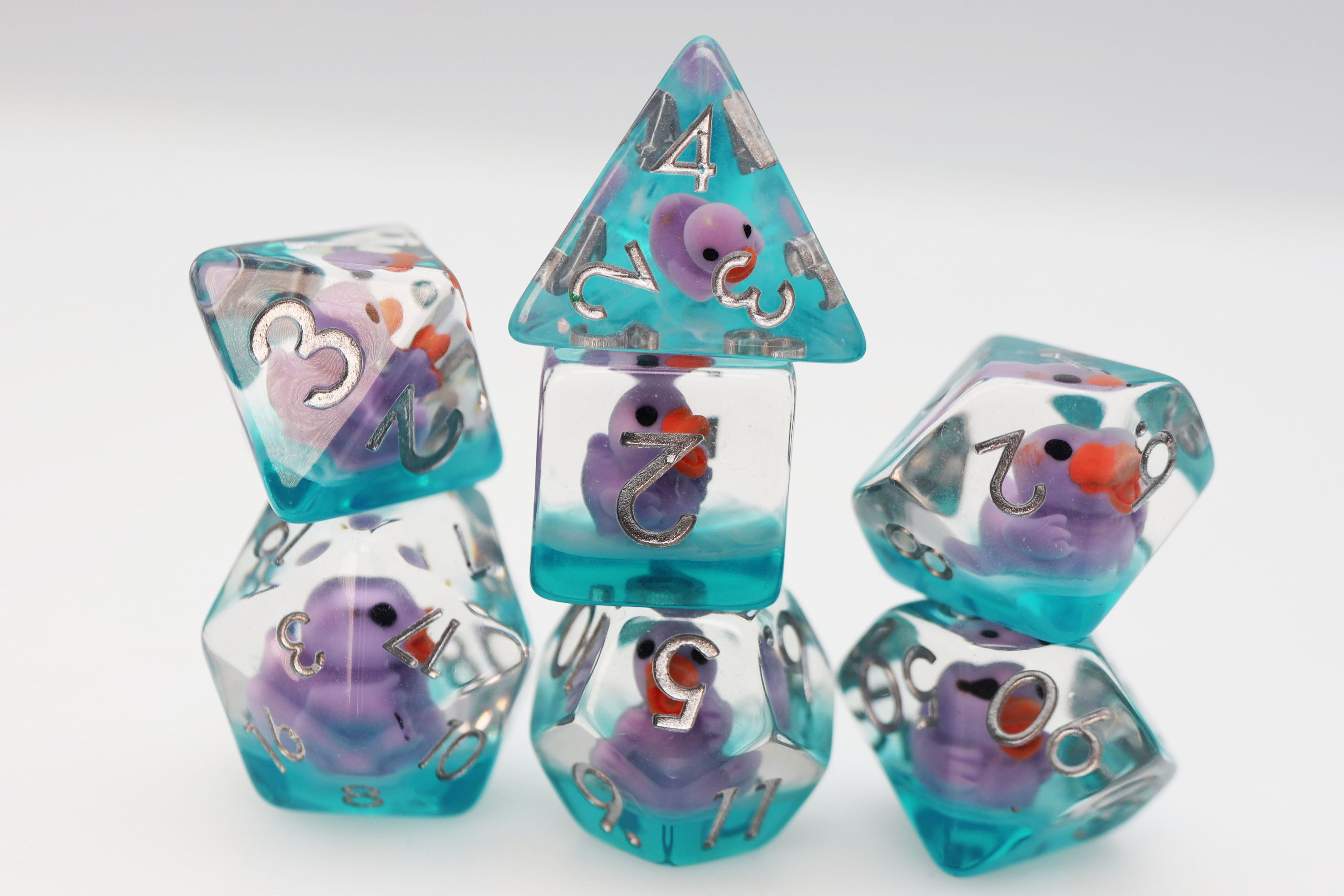 Lovely Duck RPG Dice Set Dice Foam Brain Games