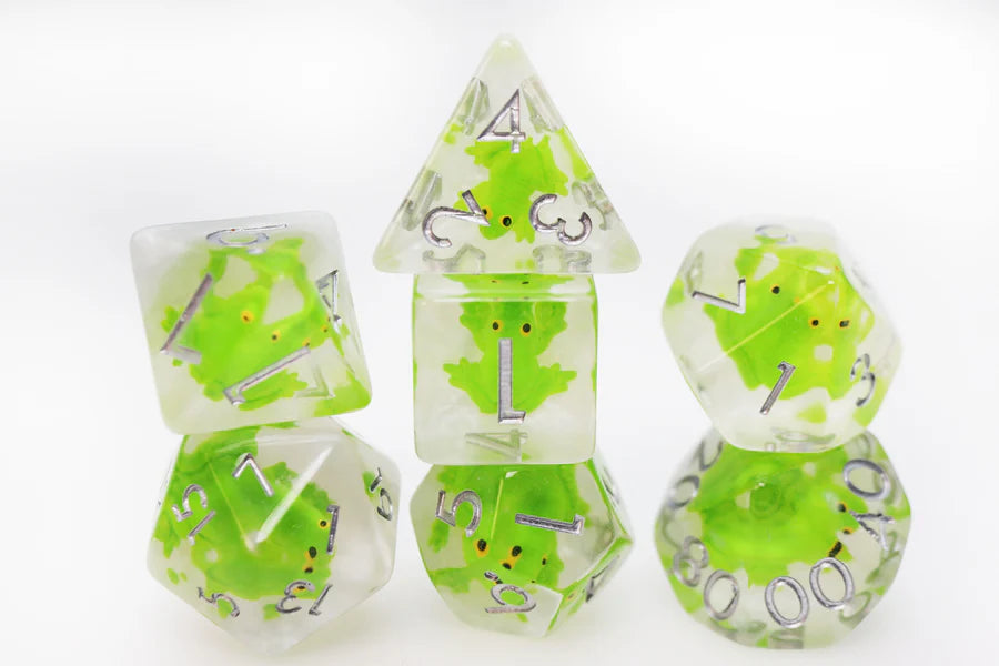 Frozen Frog RPG Dice Set Dice Foam Brain Games Frozen Frog RPG Set