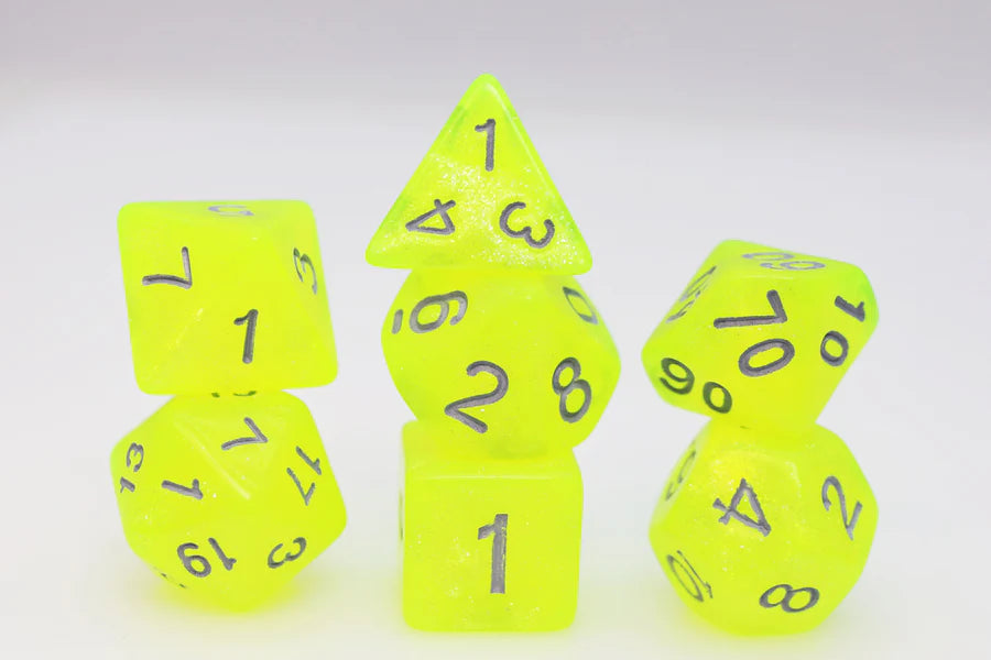 7ct Radioactive Lemonade Dice Foam Brain Games 7ct Radioactive Lemonade