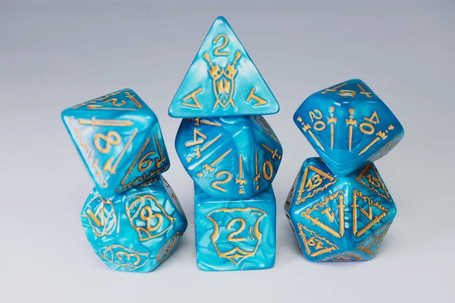 Queen's Armory: Aquatic - 25mm RPG Dice Set Dice Foam Brain Games Aquatic Queen's Armory