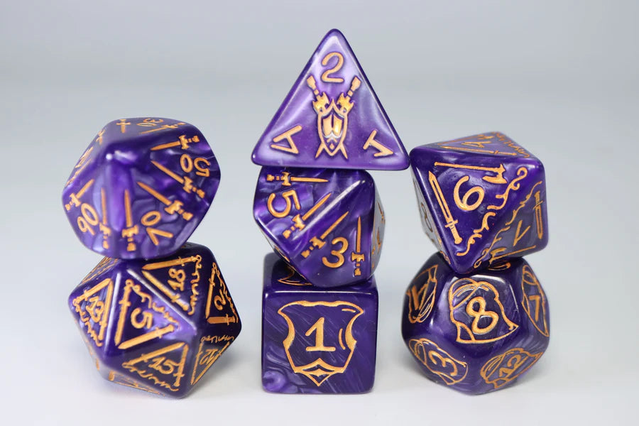 Queen's Armory: Enchanted - 25mm RPG Dice Set Dice Foam Brain Games Enchanted Queen's Armory