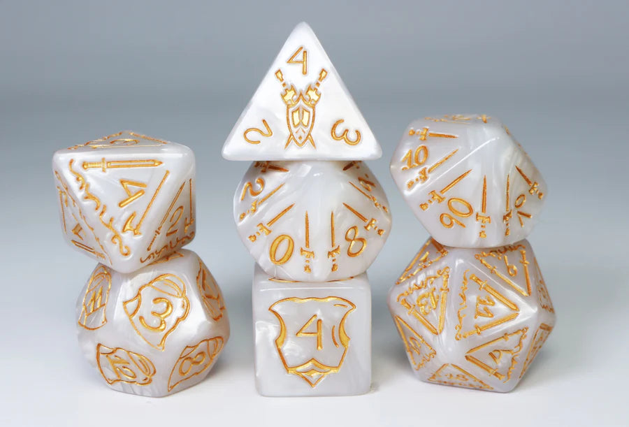 Queen's Armory: Holy - 25mm RPG Dice Set Dice Foam Brain Games Holy Queen's Armory