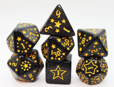 Shooting Stars RPG Dice Set (8 Options) Dice Foam Brain Games FBG SS: Barium