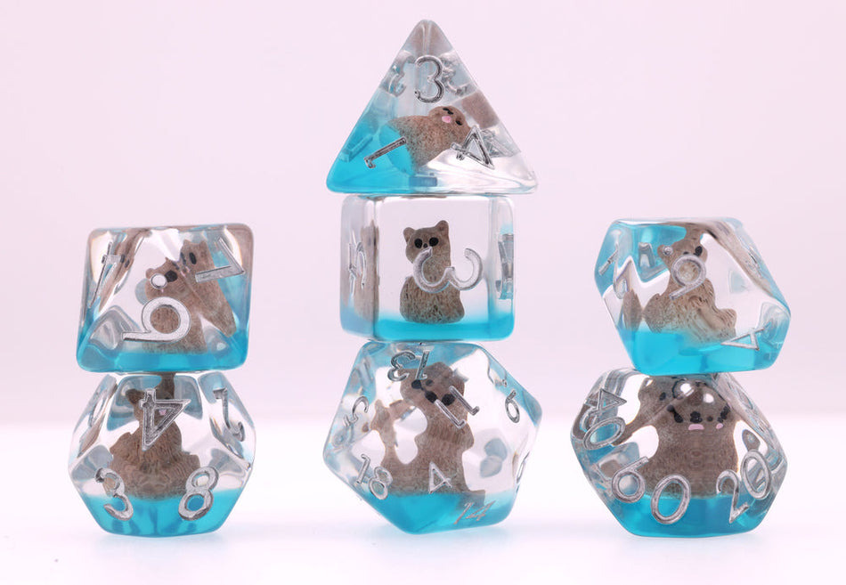 Soft Kitten RPG Dice Set Dice Foam Brain Games 7ct Soft Kitten
