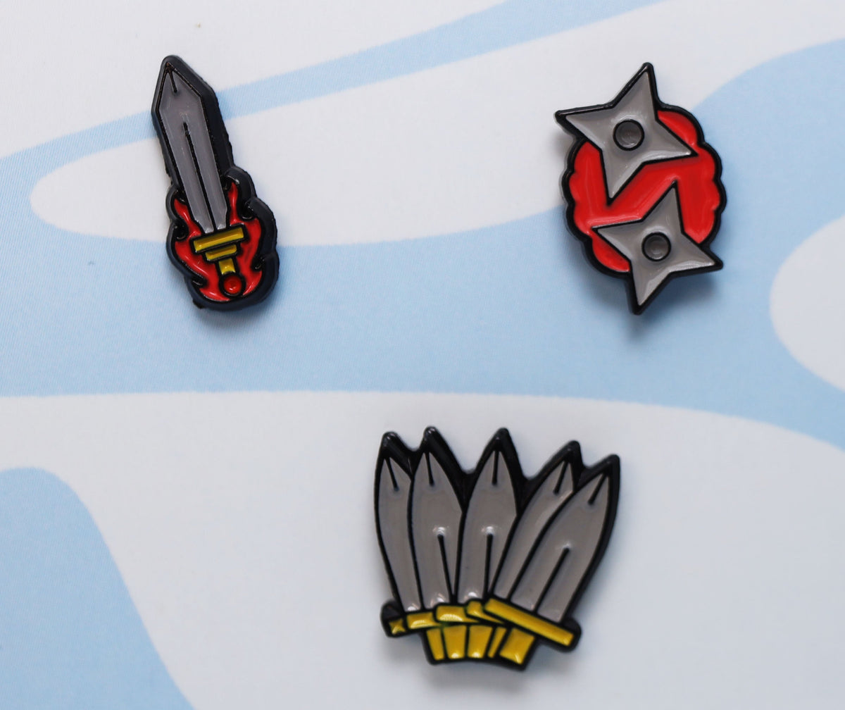 Mini Pins: Weapons Pack Clothing & Accessories Foam Brain Games