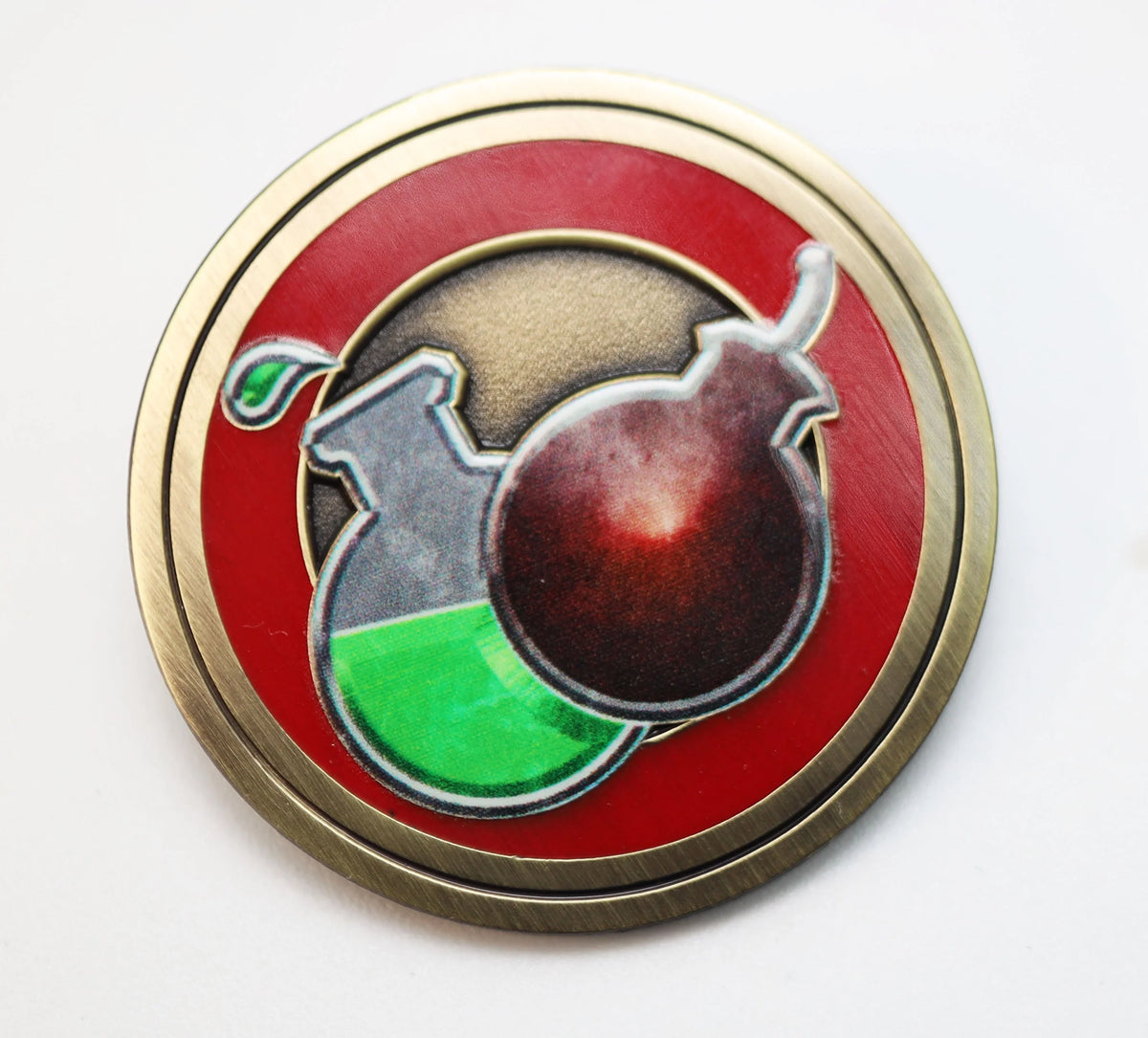 Foam Brain Games - Pathfinder Class Icon Pin (16 options) Clothing & Accessories Foam Brain Games PF Icon Pin Alchemist