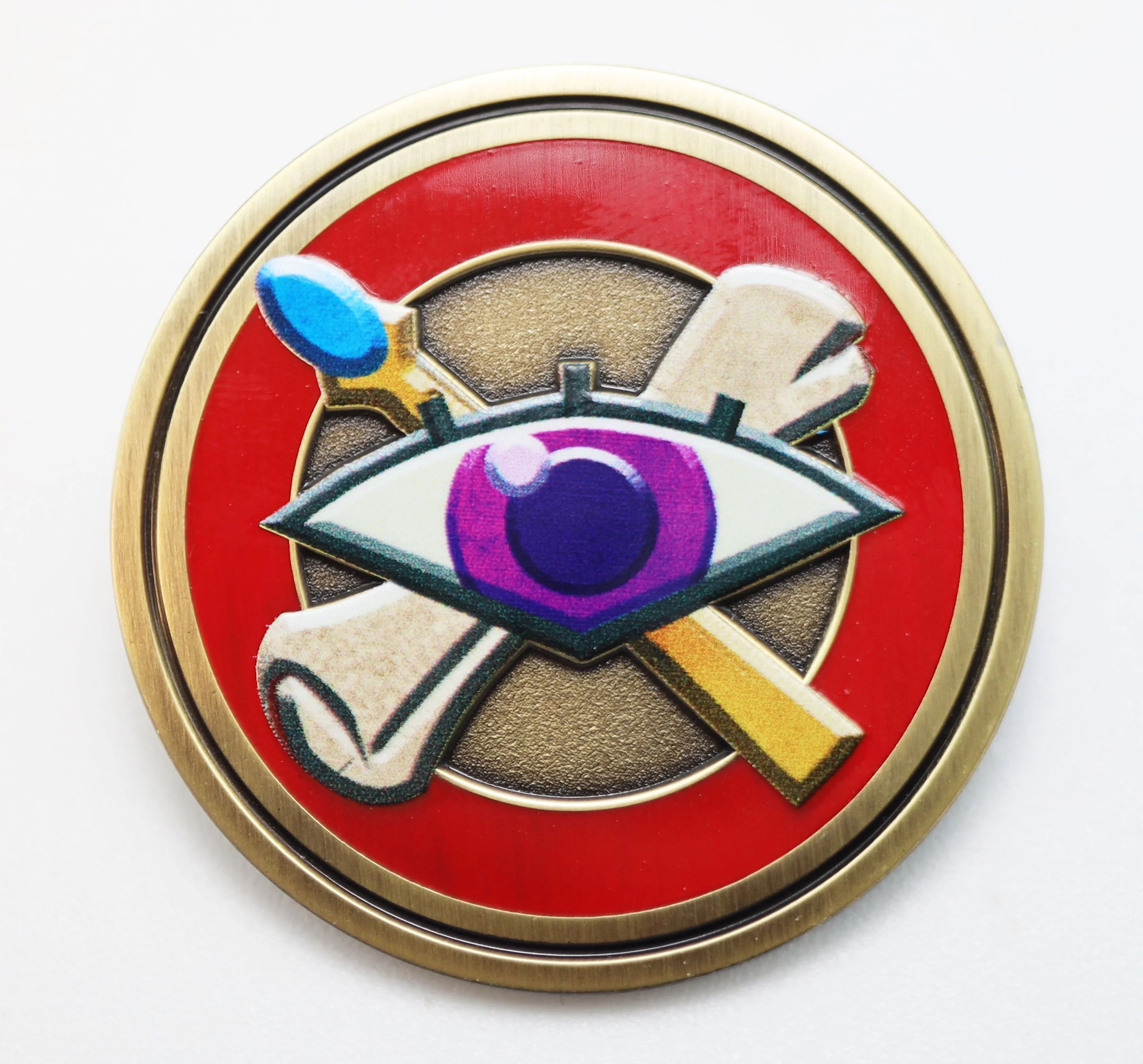 Foam Brain Games - Pathfinder Class Icon Pin (16 options) Clothing & Accessories Foam Brain Games PF Icon Pin Oracle