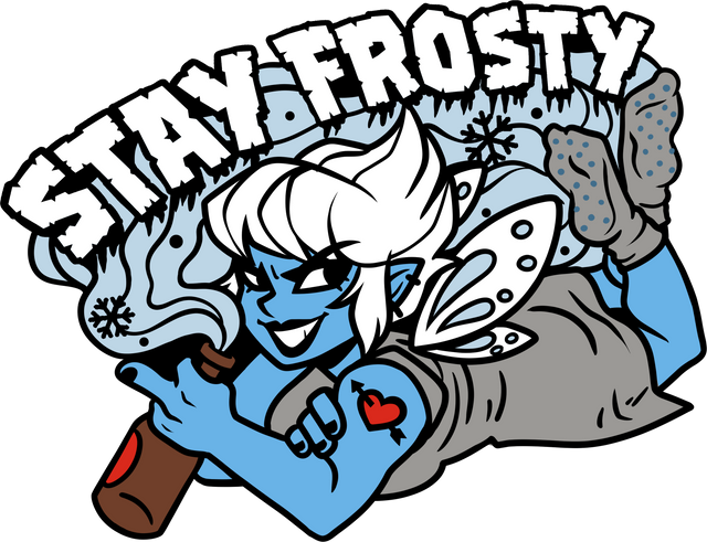 Dungeon Crawler Carl: Stay Frosty Enamel Pin Supplies Foam Brain Games DCC Stay Frosty Pin