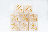 Pearl White -1/-1 Counters Set of 8 Dice Foam Brain Games