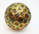 50mm Metal D100 (4 options) Dice Foam Brain Games Beryllium Ore