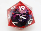 35mm Sharp Edge Liquid Core D20 (5 options) Dice Foam Brain Games Lich King