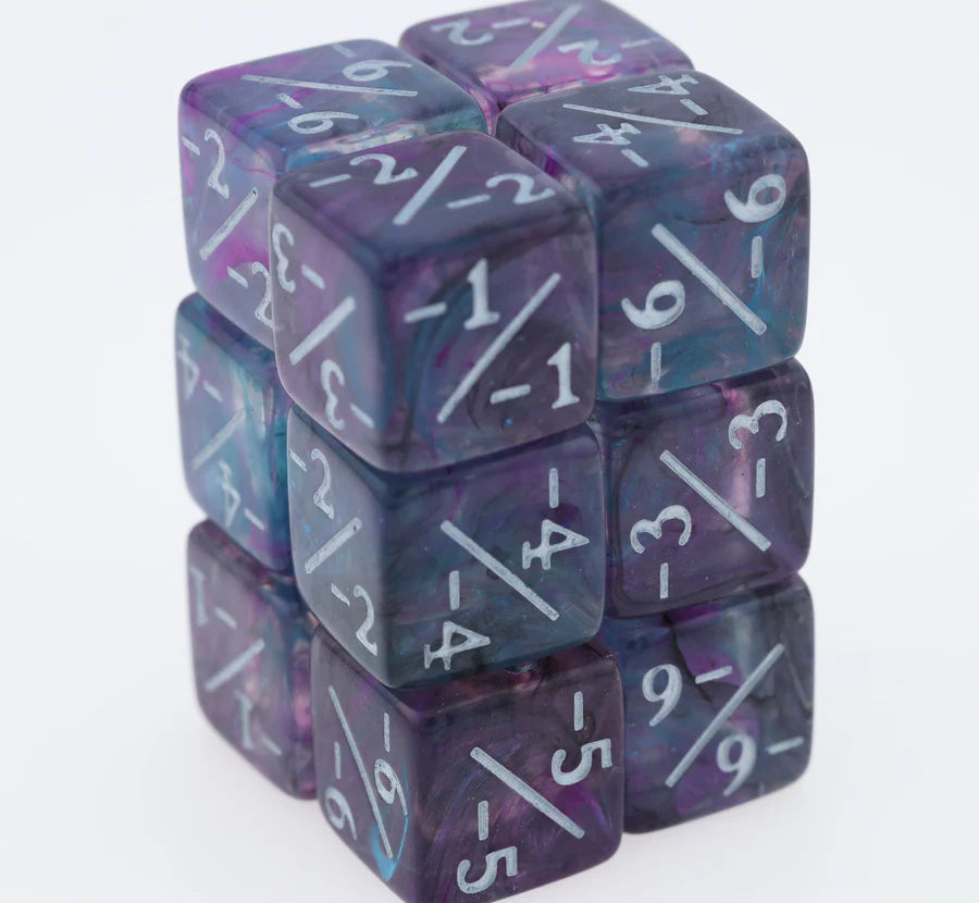 Purple Petunia +1/+1 Counters Set of 12 Dice Foam Brain Games +1/+1 Purple Petunia