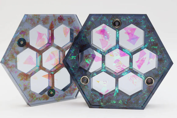 Sharp Edge Resin Dice Vault - Galactic Dreams Supplies Foam Brain Games