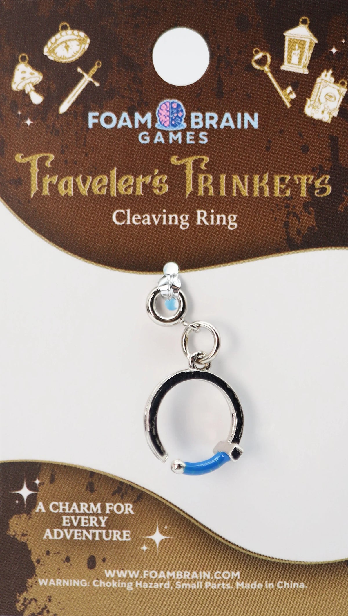 Traveler's Trinkets Charms Group 2 (29 options) Clothing & Accessories Foam Brain Games Cleaving Ring  