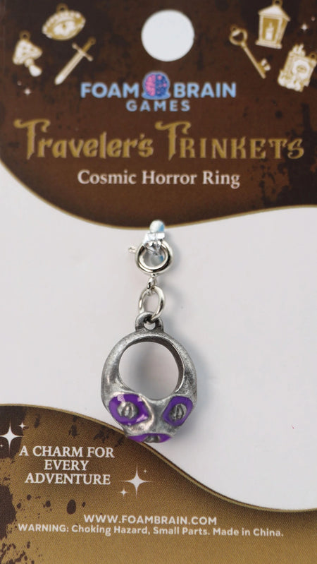 Traveler's Trinkets Charms Group 2 (29 options) Clothing & Accessories Foam Brain Games Cosmic Horror Ring  