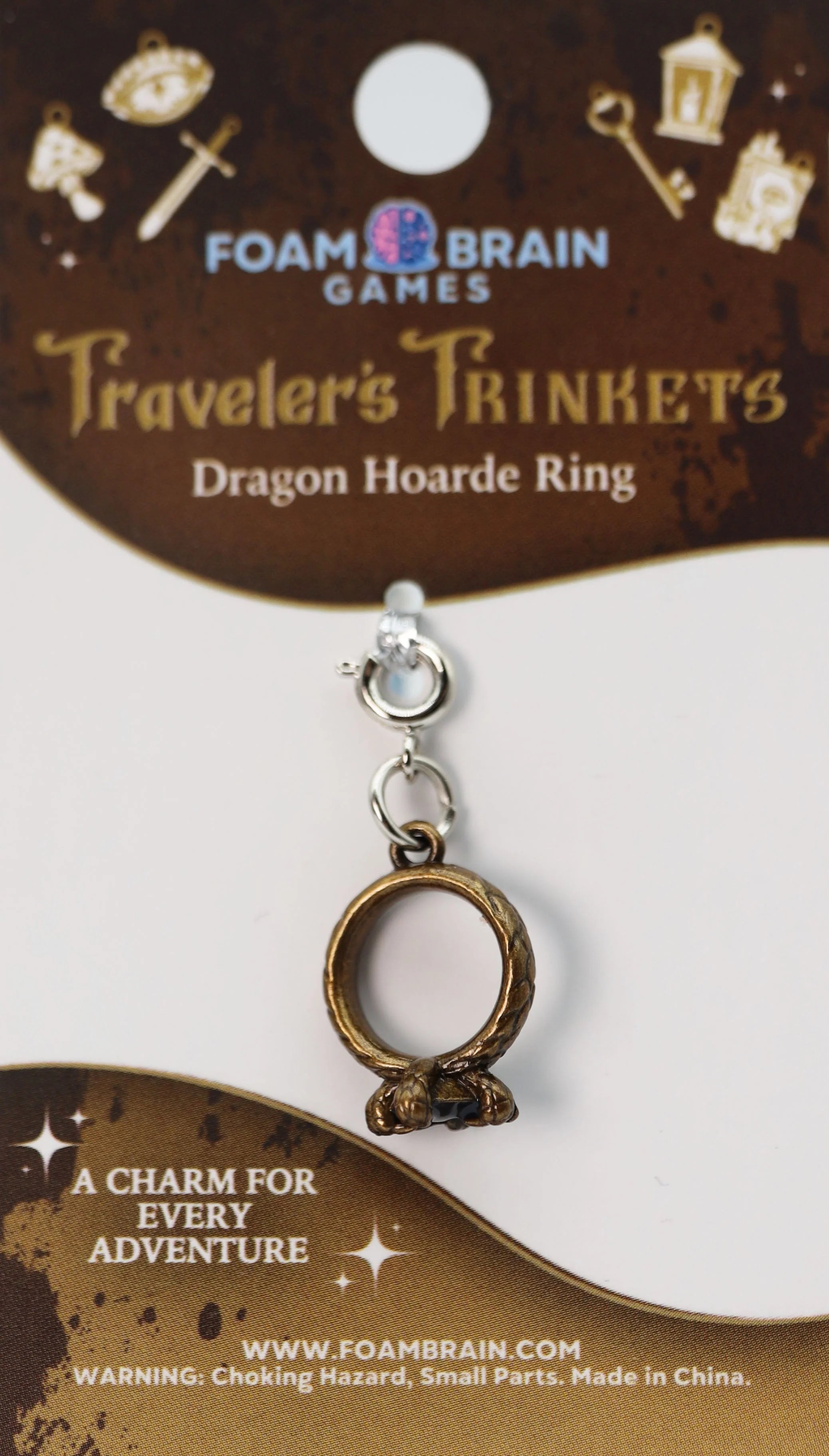Traveler's Trinkets Charms Group 2 (29 options) Clothing & Accessories Foam Brain Games Dragon Hoarde Ring  