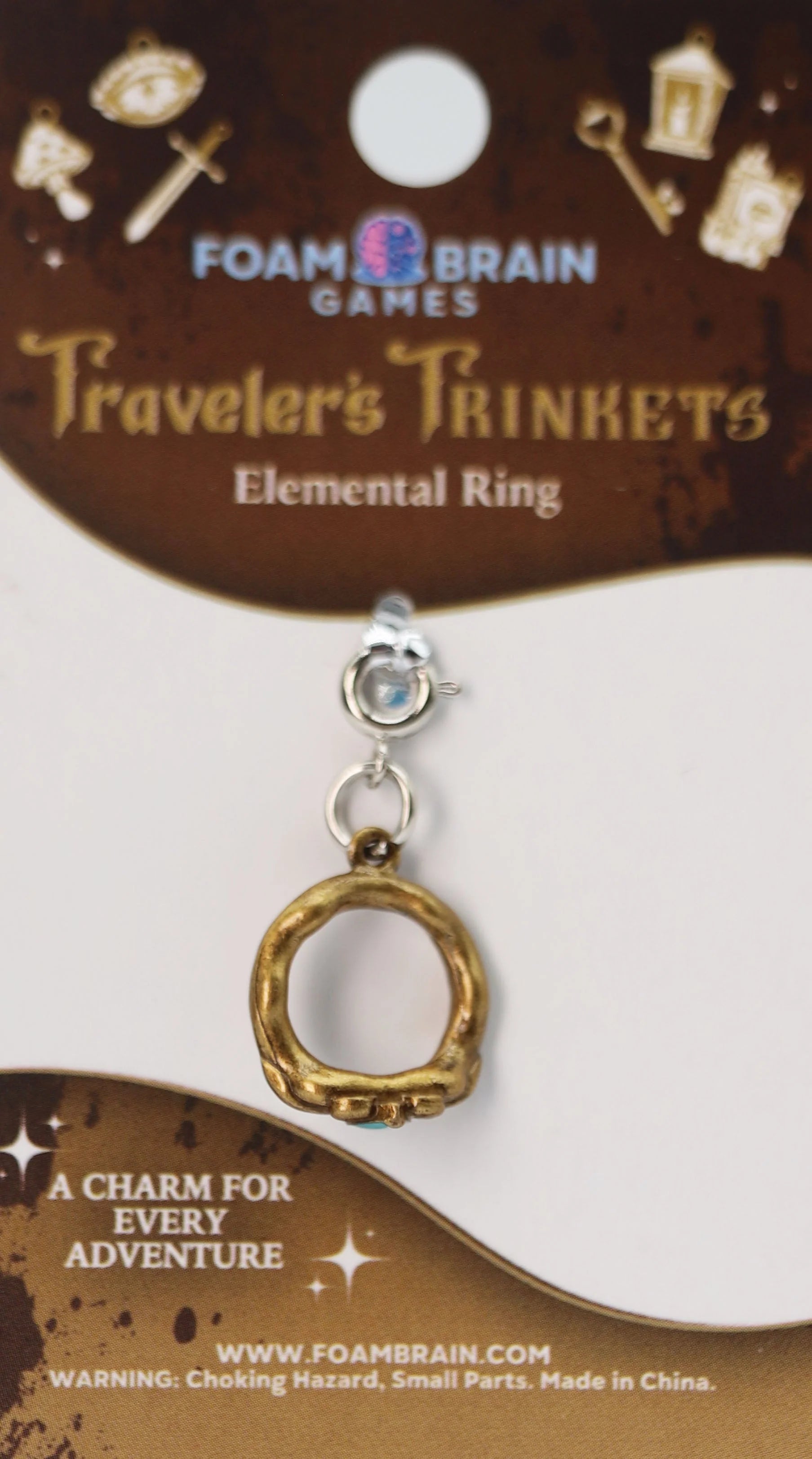 Traveler's Trinkets Charms Group 2 (29 options) Clothing & Accessories Foam Brain Games Elemental Ring  