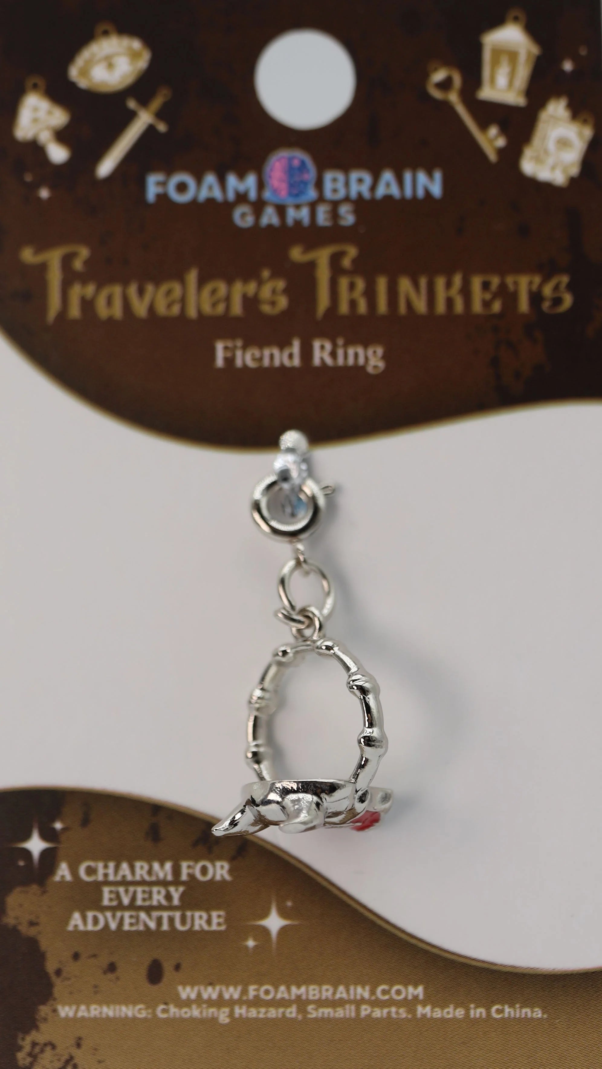 Traveler's Trinkets Charms Group 2 (29 options) Clothing & Accessories Foam Brain Games Fiend Ring  