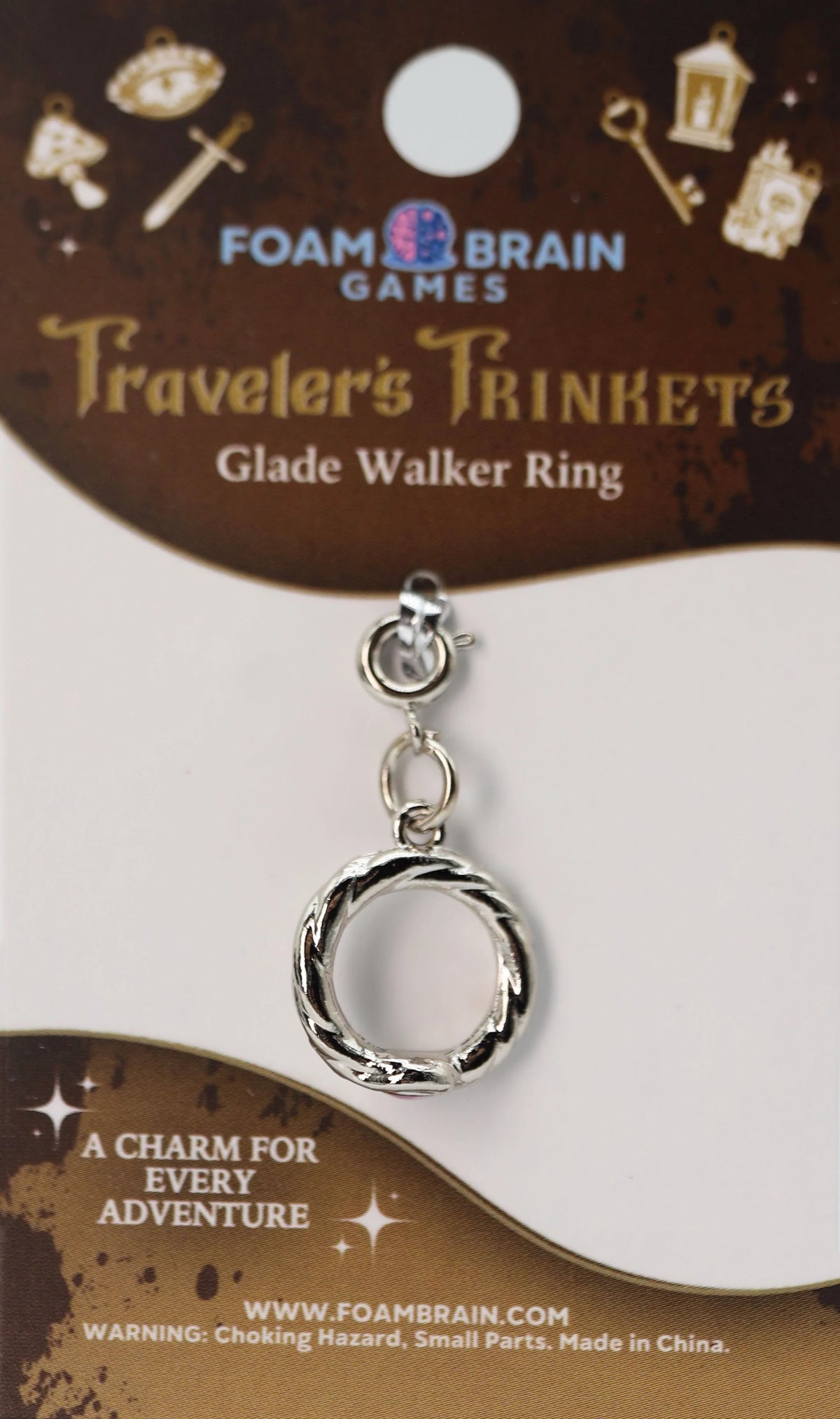 Traveler's Trinkets Charms Group 2 (29 options) Clothing & Accessories Foam Brain Games Glade Walker Ring  