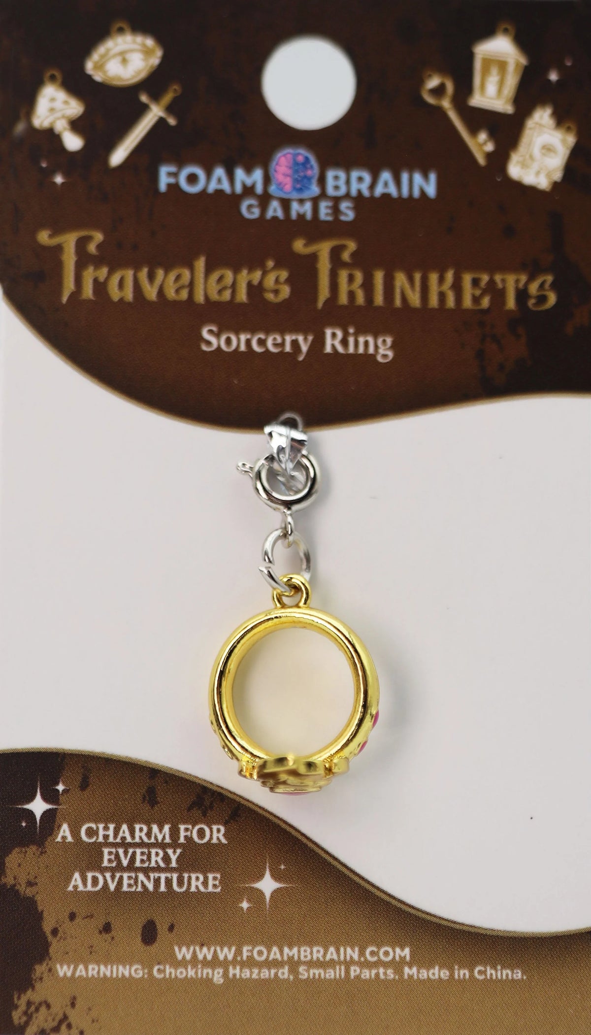 Traveler's Trinkets Charms Group 2 (29 options) Clothing & Accessories Foam Brain Games Sorcery Ring  