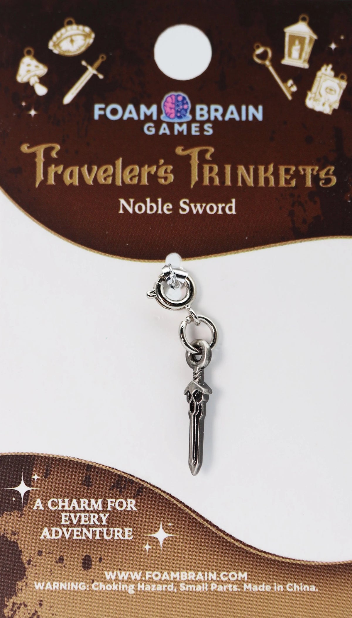 Traveler's Trinkets Charms Group 2 (29 options) Clothing & Accessories Foam Brain Games Noble Sword  