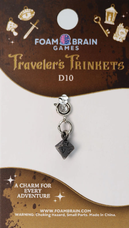 Traveler's Trinkets Charms Group 4 (27 options) Clothing & Accessories Foam Brain Games D10 Charm  