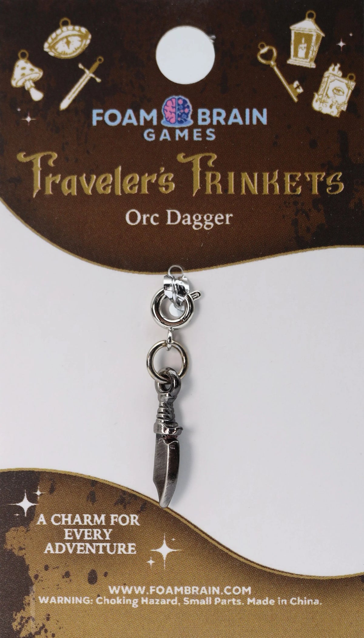 Traveler's Trinkets Charms Group 4 (27 options) Clothing & Accessories Foam Brain Games Orc Dagger  