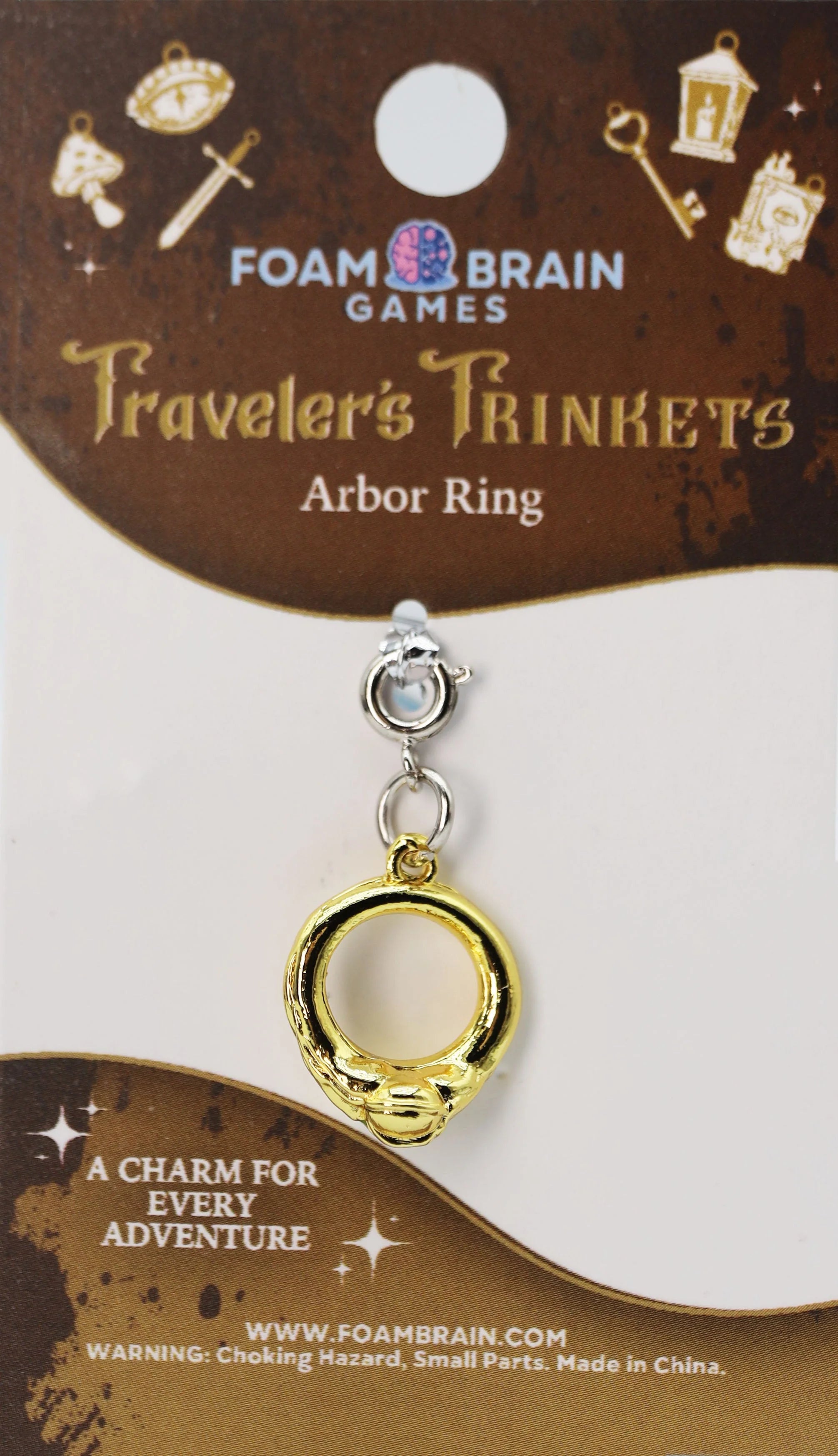 Traveler's Trinkets Charms Group 4 (27 options) Clothing & Accessories Foam Brain Games Arbor Ring  