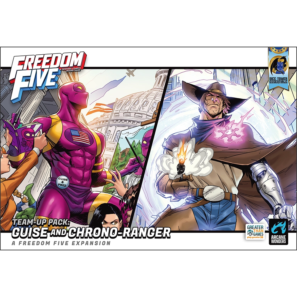 Freedom Five: Guise and Chrono-Ranger Team Up Pack Board Games Arcane Wonders