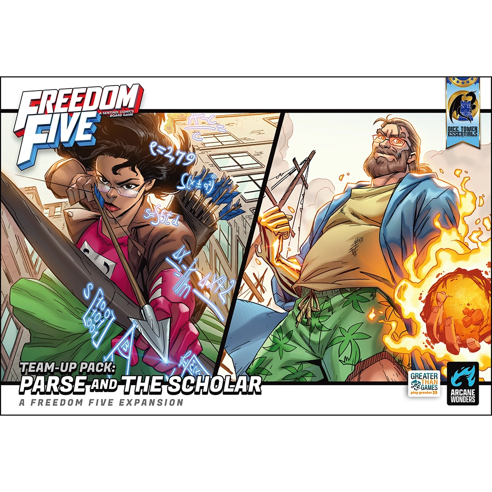Freedom Five: Parse and The Scholar Team Up Pack Board Games Arcane Wonders