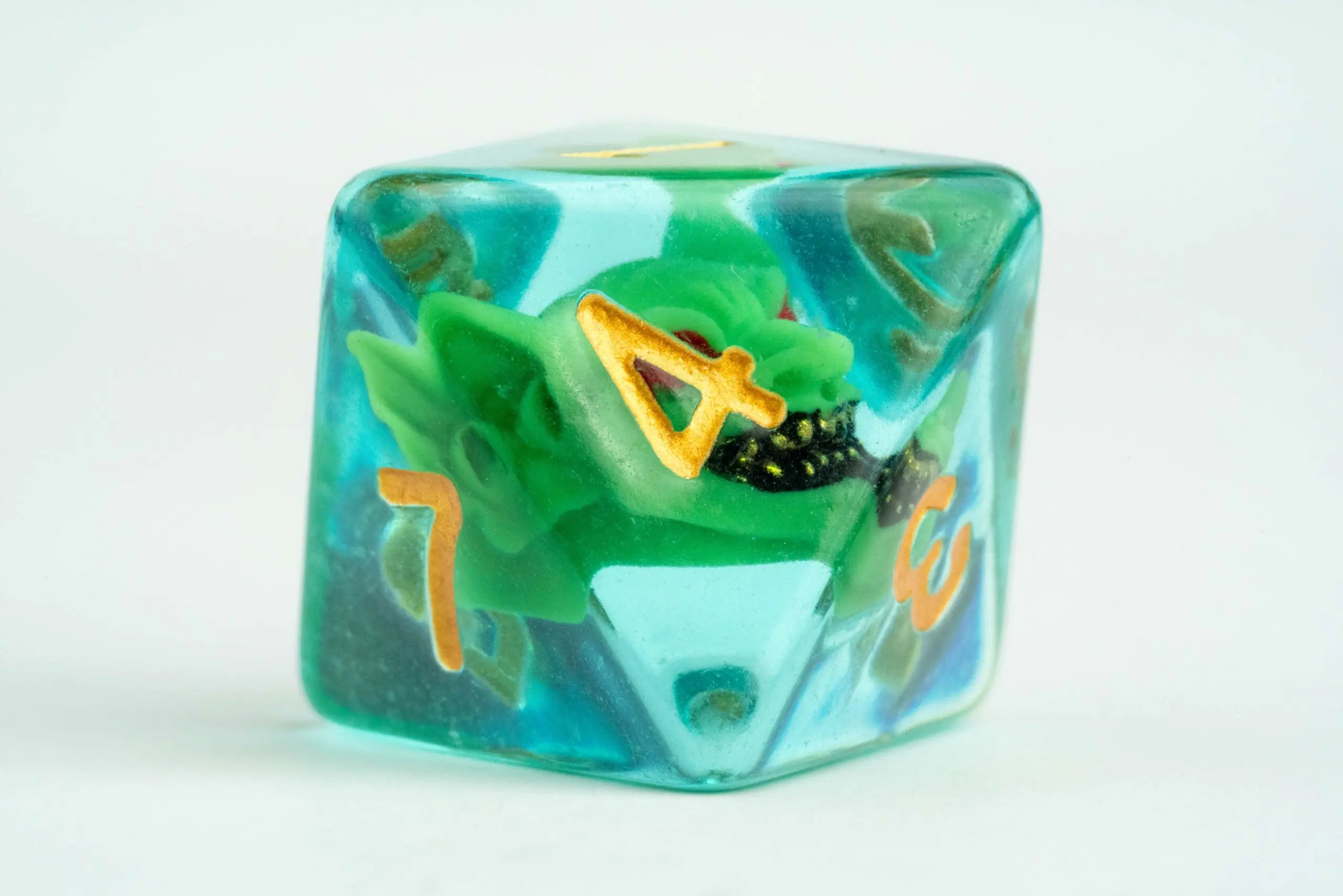 Metallic Dice Games Pathfinder Goblin Inclusion 7ct Polyhedral Dice Set Dice FanRoll by Metallic Dice Games   