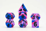 7ct Sharp Edge Silicone Pride Dice (9 options) Dice FanRoll by Metallic Dice Games 7ct SLC Pride Bisexual  