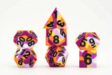 7ct Sharp Edge Silicone Pride Dice (9 options) Dice FanRoll by Metallic Dice Games 7ct SLC Pride Lesbian  