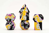 7ct Sharp Edge Silicone Pride Dice (9 options) Dice FanRoll by Metallic Dice Games 7ct SLC Pride Nonbinary  