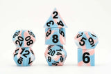 7ct Sharp Edge Silicone Pride Dice (9 options) Dice FanRoll by Metallic Dice Games 7ct SLC Pride Transgender  