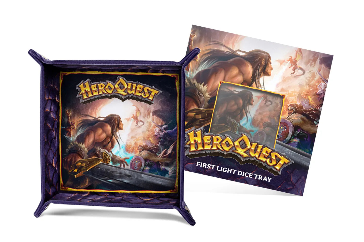 HeroQuest: First Light Dice Tray Dice FanRoll by Metallic Dice Games
