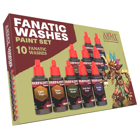 The Army Painter Warpaints Fanatic: Washes Paint Set Paints Army Painter   