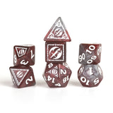D&D Adventurer Dice Set - Fighter Red 17ct Dice Sirius Dice