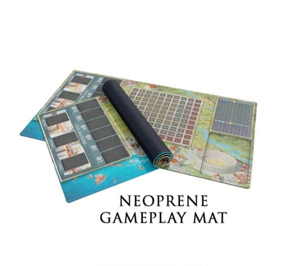 Foundations of Rome: Gameplay Playmat + Carrying Case Board Games Arcane Wonders FoR Gameplay Mat + Case  