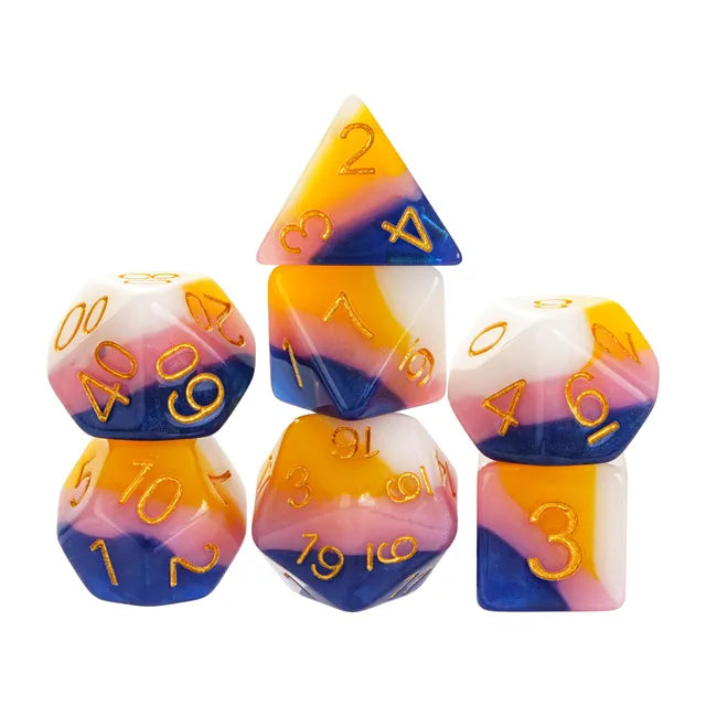 Fruit Taffy RPG Dice Set Dice Foam Brain Games