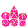 Fuscia Depths RPG Dice Set Dice Foam Brain Games 7ct Fuscia Depths