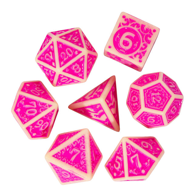 Fuchsia Depths RPG Dice Set Dice Foam Brain Games