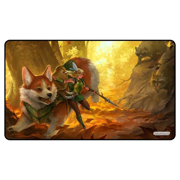 GameHead Playmat: Corgi and Elf Supplies GameHead Products