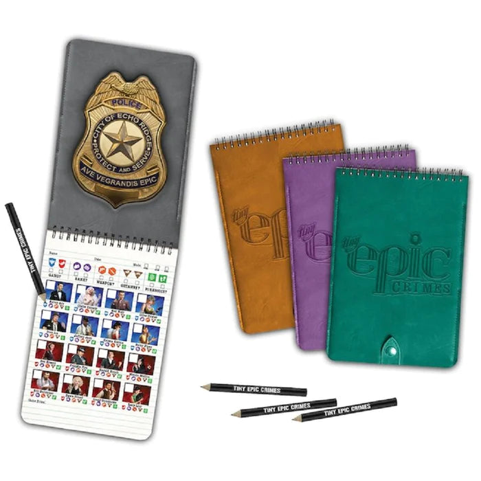 Tiny Epic Crimes: Detective Notebooks x4 Supplies Gamelyn Games