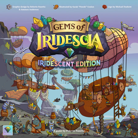 Gems of Iridescia Iridescent Edition w/Expansion Board Games Rock Stone & Dice Gems of Iridescia