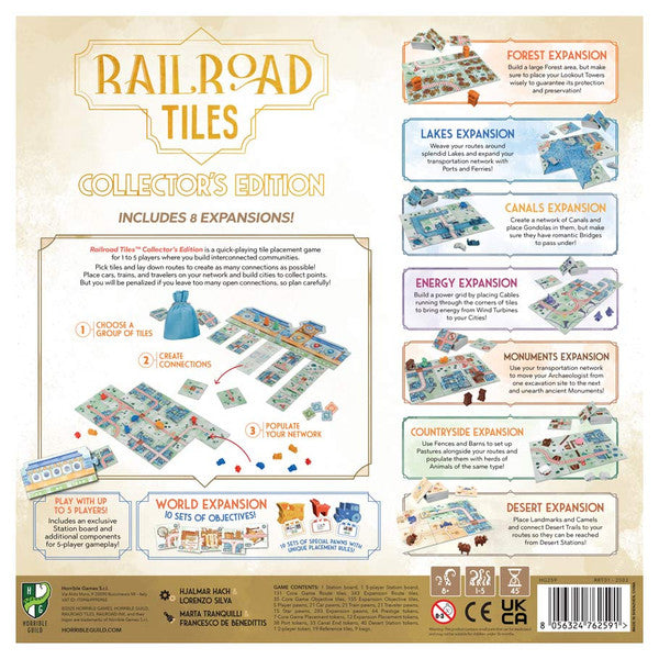 Railroad Tiles: Collector's Edition Board Games Horrible Guild