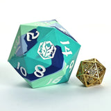 55mm Chonk Rubber Silicon D20 - The Ice Ball Dice Hymgho