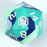 55mm Chonk Rubber Silicon D20 - The Ice Ball Dice Hymgho
