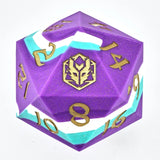 55mm Chonk Rubber Silicon D20 - Celestial Gleam Dice Hymgho