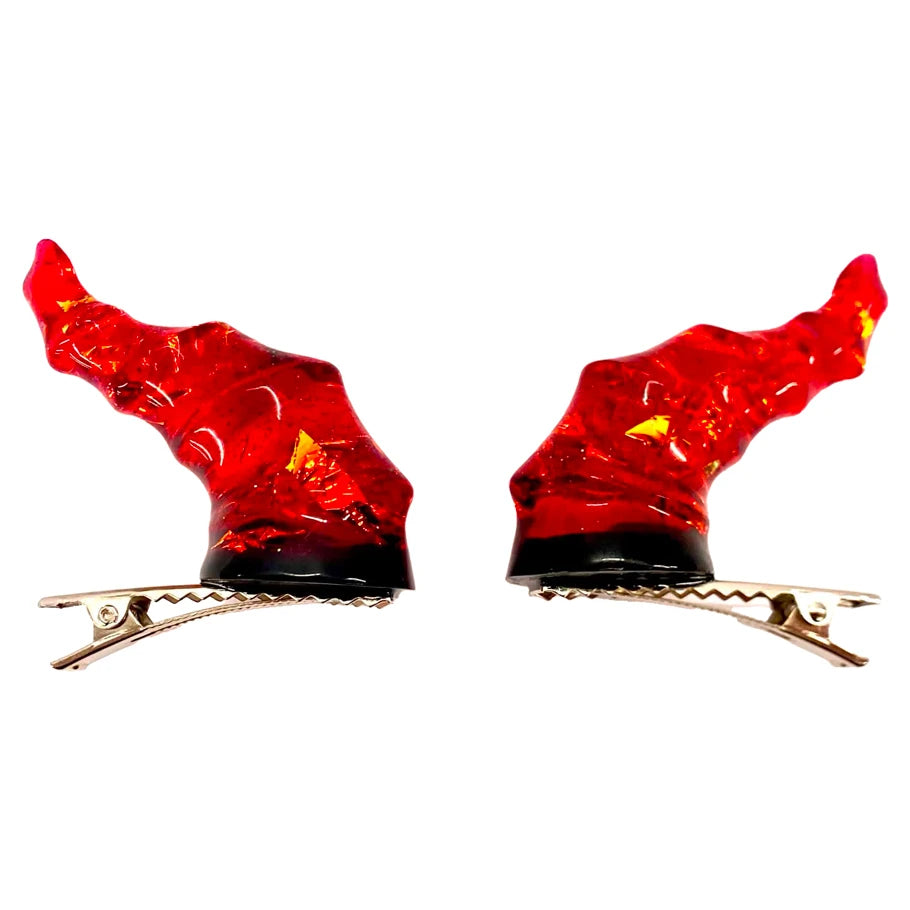 Draconic Adornments Hair Clips: Red Role Playing Games Hymgho Draconic Ad Hair Clips: Red